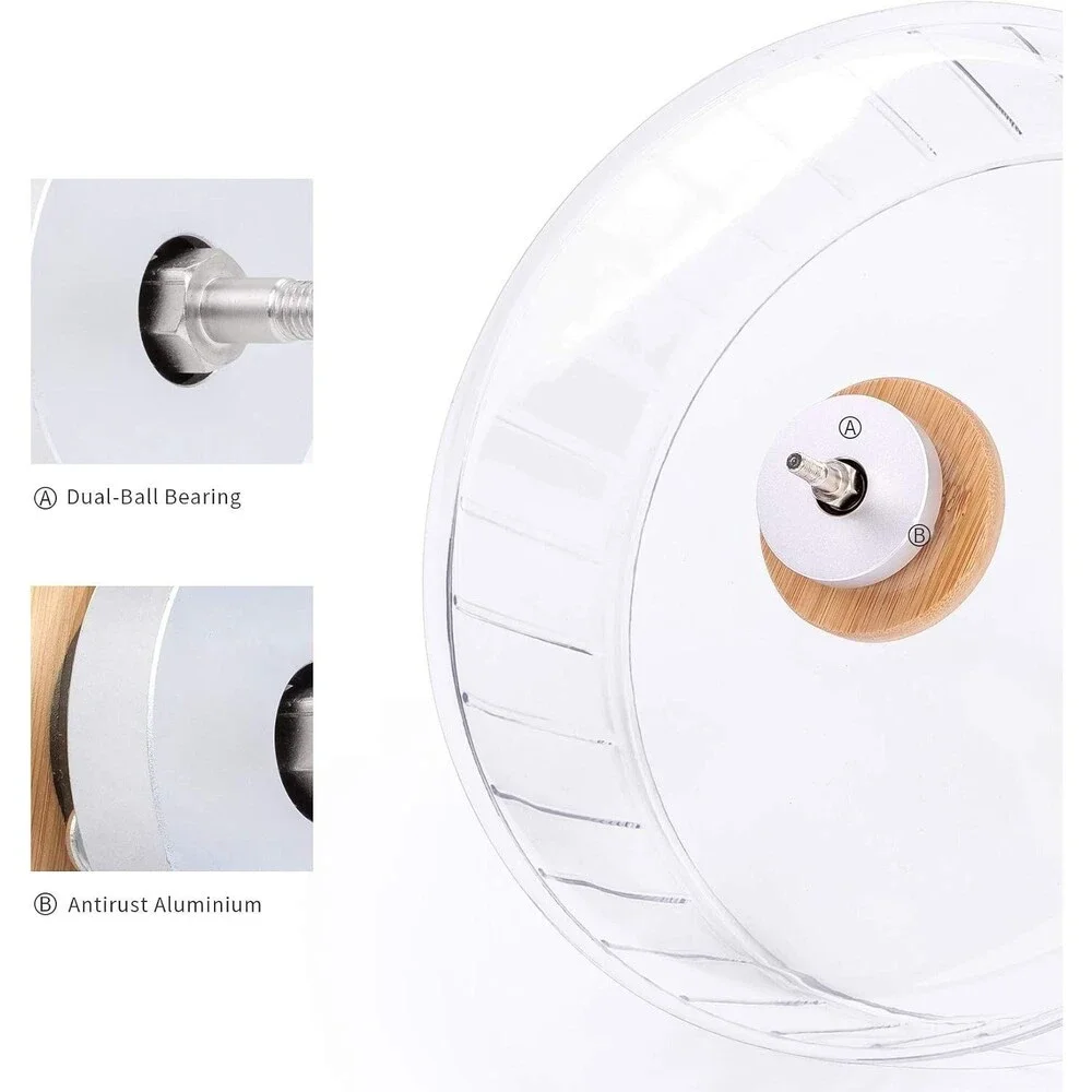 Niteangel Super-Silent Hamster Exercise Wheel: Quiet 8.2 inch Running Wheel